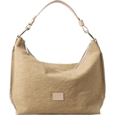 Graf & Lantz Graf Lantz Hana Canvas Hobo Bag In Nude