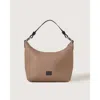 Graf & Lantz Graf Lantz Hana Merino Wool Hobo Bag In Brown