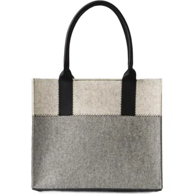 Graf & Lantz Graf Lantz Jaunt Merino Wool Midi Tote In Black