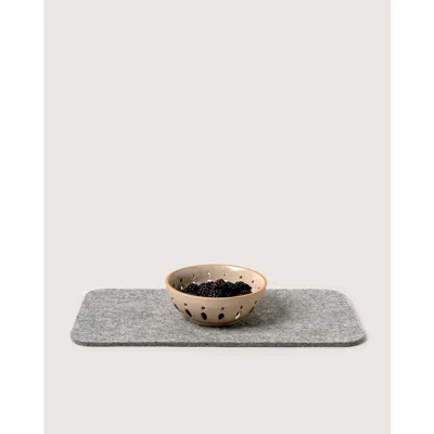 Graf & Lantz Graf Lantz Merino Wool 9" Square Trivet In Gray