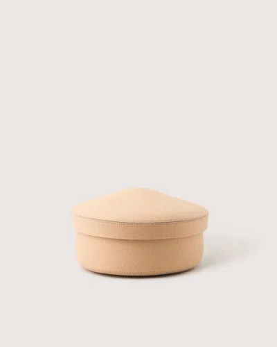 Graf & Lantz Graf Lantz Merino Wool Medium Bin W/ Lid In Brown