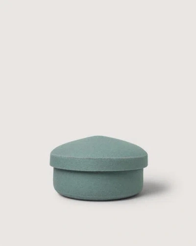 Graf & Lantz Graf Lantz Merino Wool Medium Bin W/ Lid In Green