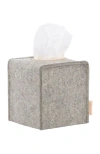 Graf & Lantz Graf Lantz Merino Wool Small Tissue Box Cover In Gray