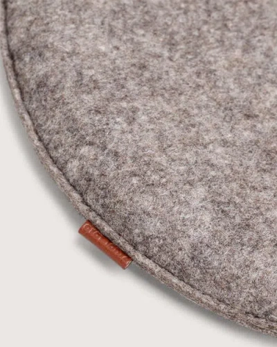 Graf & Lantz Graf Lantz Zabuton Merino Wool Square Seat Cushion In Brown