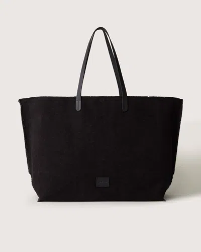 Graf & Lantz Hana Canvas Boat Bag In Black Canvas