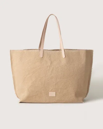 Graf & Lantz Hana Canvas Boat Bag In Sand Canvas