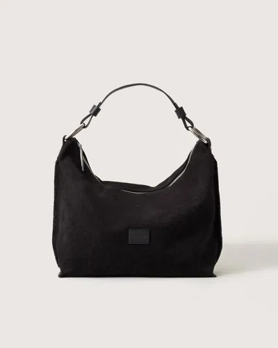 Graf & Lantz Hana Canvas Hobo Bag In Black Canvas
