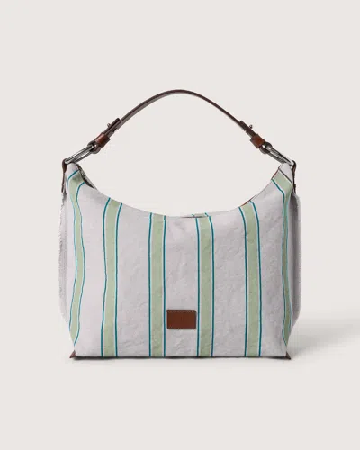 Graf & Lantz Hana Canvas Hobo Bag In Juniper