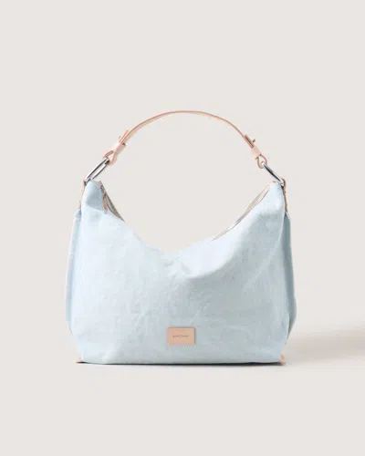 Graf & Lantz Hana Canvas Hobo Bag In Mist Canvas
