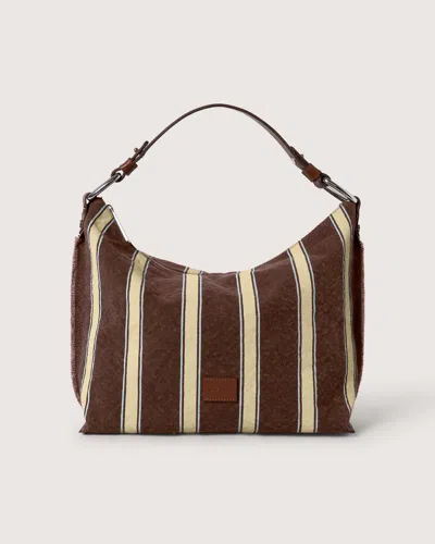 Graf & Lantz Hana Canvas Hobo Bag In Vineyard