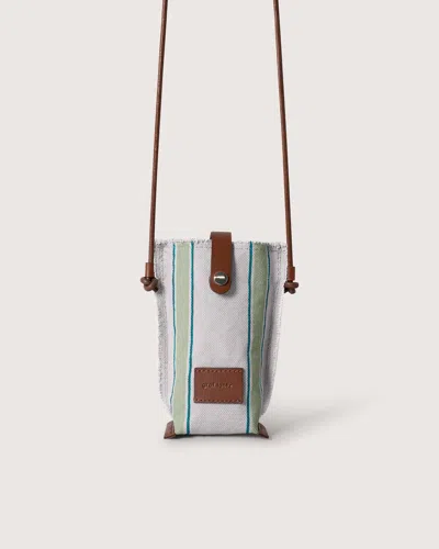 Graf & Lantz Hana Canvas Phone Crossbody In Juniper