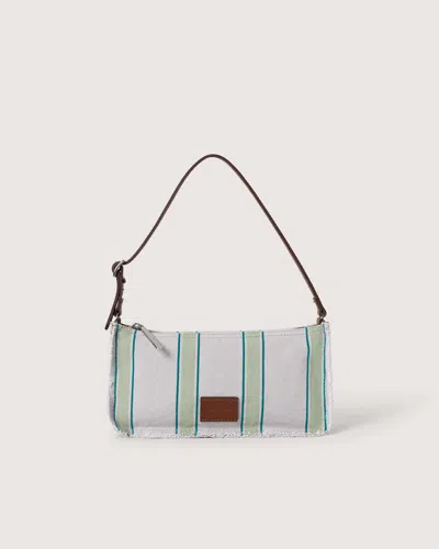 Graf & Lantz Hana Canvas Shoulder Bag In Juniper
