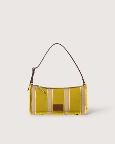 Graf & Lantz Hana Canvas Shoulder Bag In Wheatfield