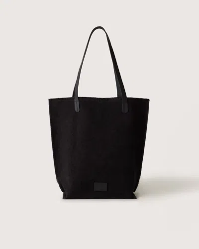 Graf & Lantz Hana Canvas Tote In Black Canvas