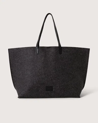 Graf & Lantz Hana Merino Wool Boat Bag In Charcoal