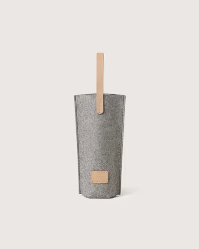 Graf & Lantz Hana Merino Wool Bottle Bag In Gray