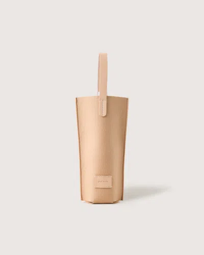 Graf & Lantz Hana Merino Wool Bottle Bag In Gold