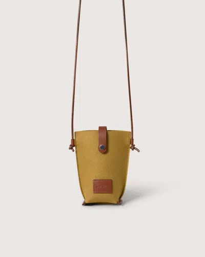 Graf & Lantz Hana Merino Wool Phone Crossbody In Brine
