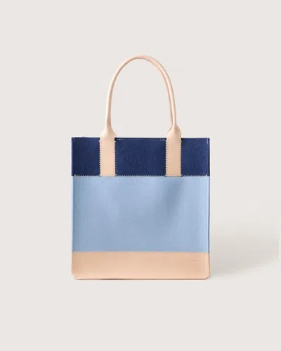 Graf & Lantz Jaunt Merino Wool Tote — Final Sale In Denim / Sky