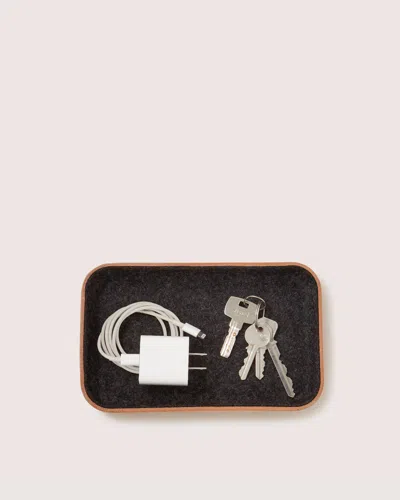 Graf & Lantz Kawabon Leather/merino Wool Small Tray In Multi