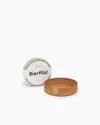 Graf & Lantz Kobon Leather/merino Wool Round Tray 4 Pack Coaster Set