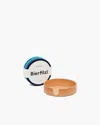 Graf & Lantz Kobon Leather/merino Wool Round Tray 6 Pack Coaster Set