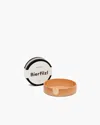 Graf & Lantz Kobon Leather/merino Wool Round Tray 6 Pack Coaster Set