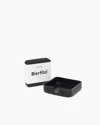 Graf & Lantz Kobon Leather/merino Wool Square Tray 4 Pack Coaster Set
