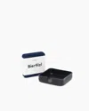 Graf & Lantz Kobon Leather/merino Wool Square Tray 4 Pack Coaster Set