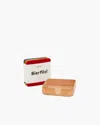 Graf & Lantz Kobon Leather/merino Wool Square Tray 6 Pack Coaster Set