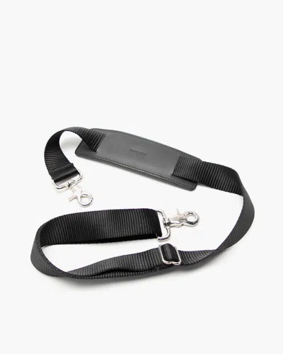 Graf & Lantz Leather Crosstown Strap In Black