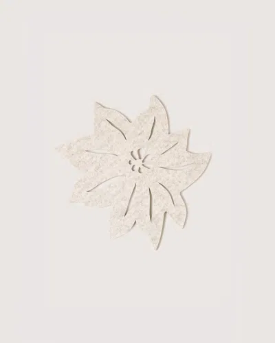 Graf & Lantz Merino Wool 10" Poinsettia Trivet