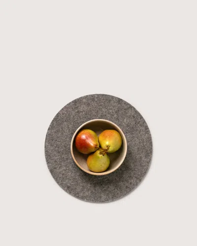 Graf & Lantz Merino Wool 12" Round Trivet In Multi