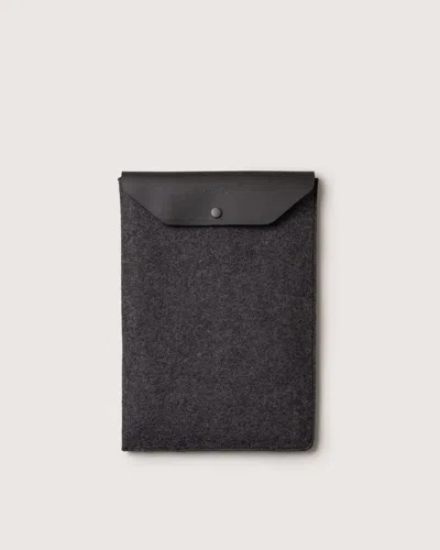 Graf & Lantz Merino Wool 14" Macbook Laptop Sleeve In Black