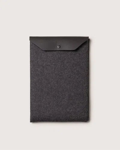 Graf & Lantz Merino Wool 16" Macbook Laptop Sleeve In Brown