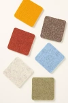 Graf & Lantz Merino Wool Coasters, Set Of 6 In Multi