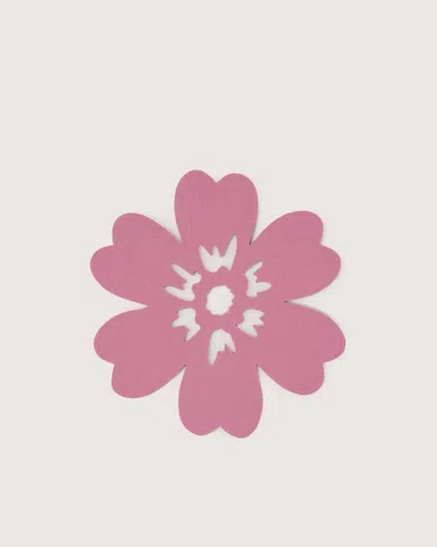 Graf & Lantz Merino Wool Hibiscus Trivet — Final Sale In Pink