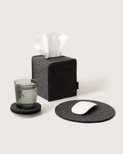 Graf & Lantz Merino Wool Home Office Set In Black