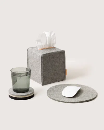 Graf & Lantz Merino Wool Home Office Set In Granite