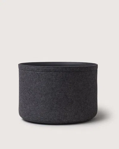 Graf & Lantz Merino Wool Large Bin In Black