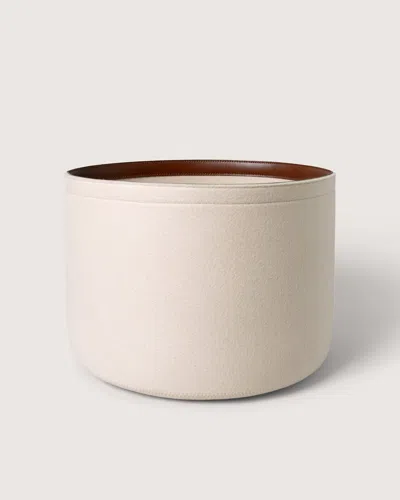 Graf & Lantz Merino Wool Large Bin In Neutral