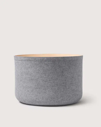 Graf & Lantz Merino Wool Large Bin In Gray