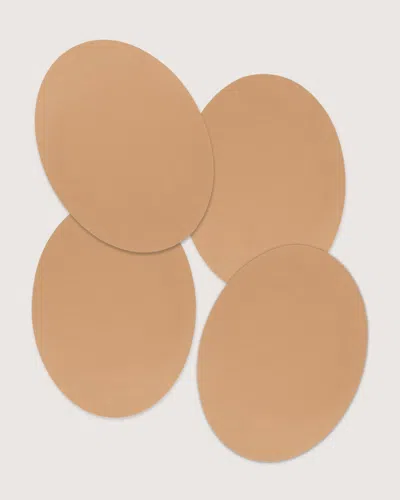 Graf & Lantz Merino Wool Oval Placemat - 4 Pack In Neutral