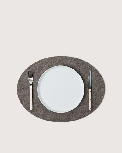Graf & Lantz Merino Wool Oval Placemat In Multi
