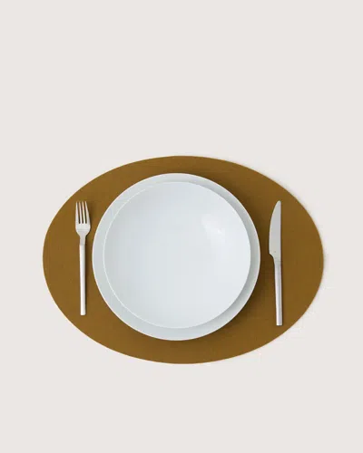 Graf & Lantz Merino Wool Oval Placemat In Multi