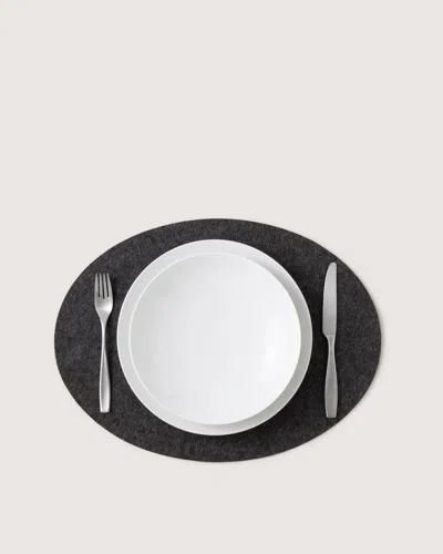 Graf & Lantz Merino Wool Oval Placemat In Multi