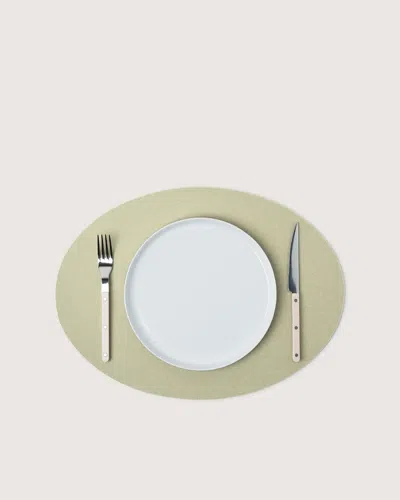 Graf & Lantz Merino Wool Oval Placemat In Multi