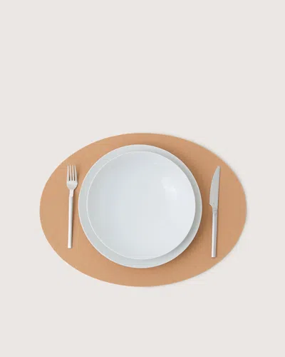 Graf & Lantz Merino Wool Oval Placemat In Multi