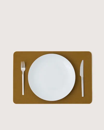 Graf & Lantz Merino Wool Rectangle Placemat In White