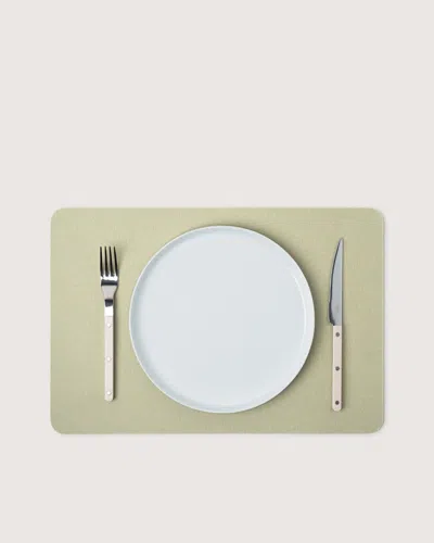 Graf & Lantz Merino Wool Rectangle Placemat In White